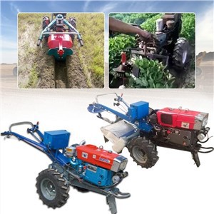 جرار يدوي صغير الزراعة السعر المنخفض 12Hp 15Hp 20HP الروتاري مجرفة اثنين عجلة المشي جرار